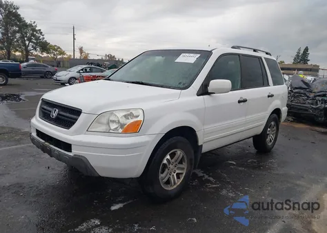2004 Honda Pilot Ex-L из США, поврежденный, VIN 2HKYF18654H615426